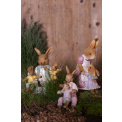 Decorative Figurine 15x6cm Sitting Rabbit Pink - 2