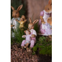 Decorative Figurine 15x6cm Sitting Rabbit Pink - 3