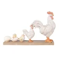 Figurka dekoracyjna 34x21x8cm kurczaki - 1