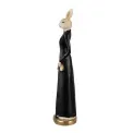 Figurka dekoracyjna 20x5cm królik white-black - 2