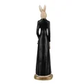 Decorative Figurine 20x5cm Rabbit White-Black - 3