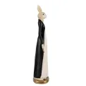 Figurka dekoracyjna 20x5cm królik white-black - 4