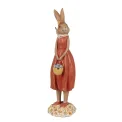 Figurka dekoracyjna 33x9cm zając brown-orange - 1