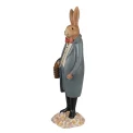 Figurka dekoracyjna 34x10cm królik brown-grey - 5