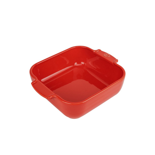 ceramic dish Appolia 18x13x4,5cm red