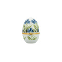 Egg-shaped container 8cm with a gold-plated ring - 1