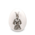 Decorative egg 7.8cm Mrs. Bunny retro - 1