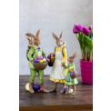 Zestaw figurek dekoracyjnych rodzina królików - 2