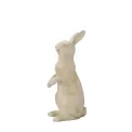 Figurka dekoracyjna 33x16,8x11,8cm królik stojący kremowy - 2