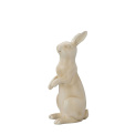 Figurka dekoracyjna 33x16,8x11,8cm królik stojący kremowy - 3