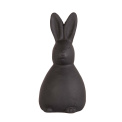 Decorative figurine 13x6cm black rabbit - 1