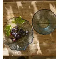 Glass Bowl 22x5cm Blue Sarah - 2