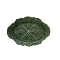 Półmisek Cabbage 37,5x26,x3,5cm green liść kapusty