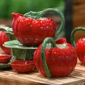 Dzbanek Tomato 2,75l na wodę/sok green-red - 4