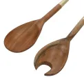 Komplet 2 łyżek sałatkowych 31cm akacjowych - 4