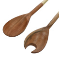 Set of 2 Acacia Salad Spoons 31cm - 11