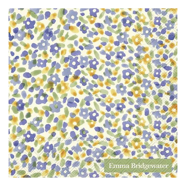 Napkins 25x25cm Wildflower Meadow Cream 20pcs