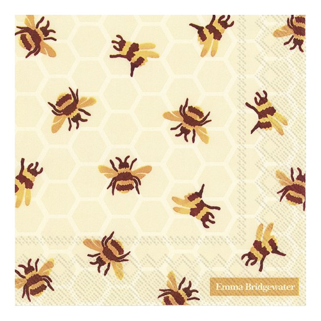 Napkins 33x33cm Bumble Bee 20pcs - 1