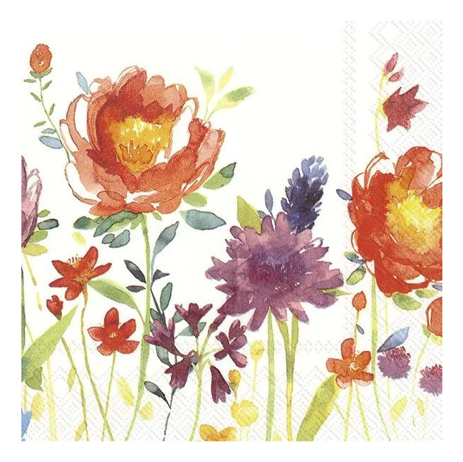 Napkins 33x33cm Anmut Flowers 20pcs
