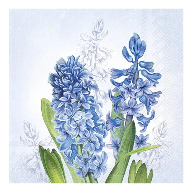 Napkins 33x33cm Hyacinth Blue 20pcs