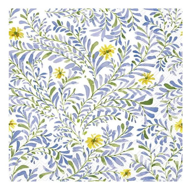 Napkins 33x33cm Lovely Branches Blue 20pcs