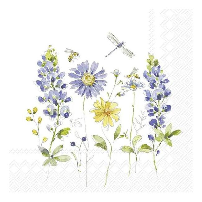 Napkins 33x33cm Lovely Blues 20pcs