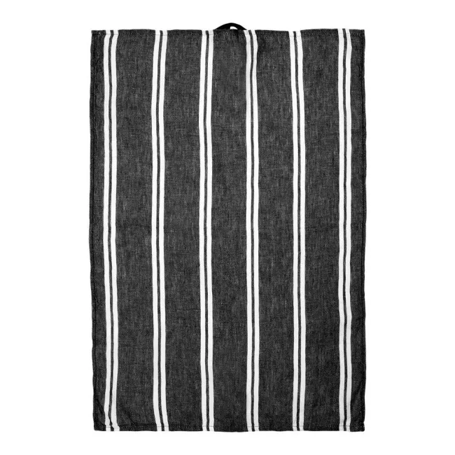 Kitchen Towel 70x50cm grey columns linen