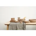 Kitchen Towel 70x50cm grey columns linen - 4