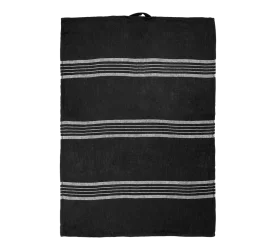 Ręcznik kuchenny 70x50cm black lines len