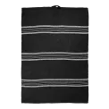 Kitchen towel 70x50cm black lines linen