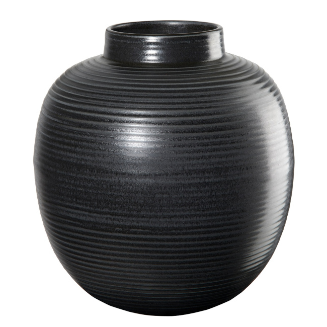 Japandi Home Vase 22x20cm Black - 1