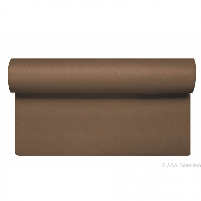 Faux Leather Table Runner 50x135 cm Brown - 1
