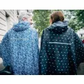 Poncho Cape Paisley Blue  - 3