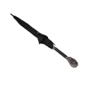 Skull Umbrella Long Black  - 3