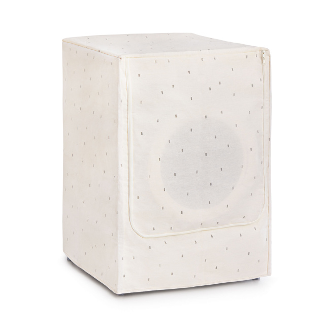 Front-loading washing machine cover beige