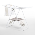 Clothes drying rack with shoe holders - 3