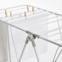 Clothes drying rack with shoe holders - 4