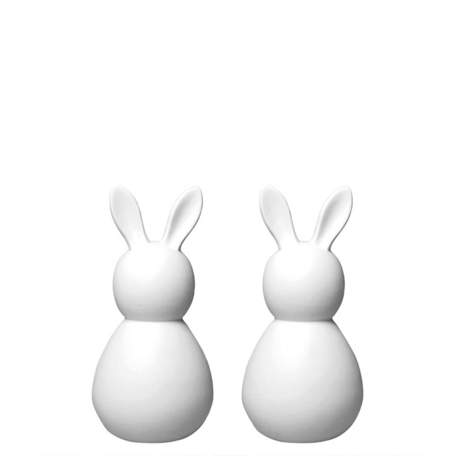 Set of 2 decorative bunnies 3x5cm - 1
