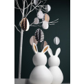 Set of 2 decorative bunnies 3x5cm - 4