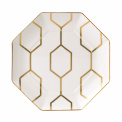Gio Gold Octagonal White Plate 23cm - 1