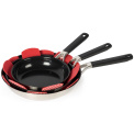 Set of 2 red pan liners - 3