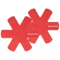 Set of 2 red pan liners