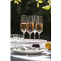 Set of 4 Rose Garden champagne glasses 280ml - 2