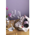 Set of 4 Rose Garden champagne glasses 280ml - 10