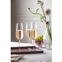 Set of 4 Rose Garden champagne glasses 280ml - 3