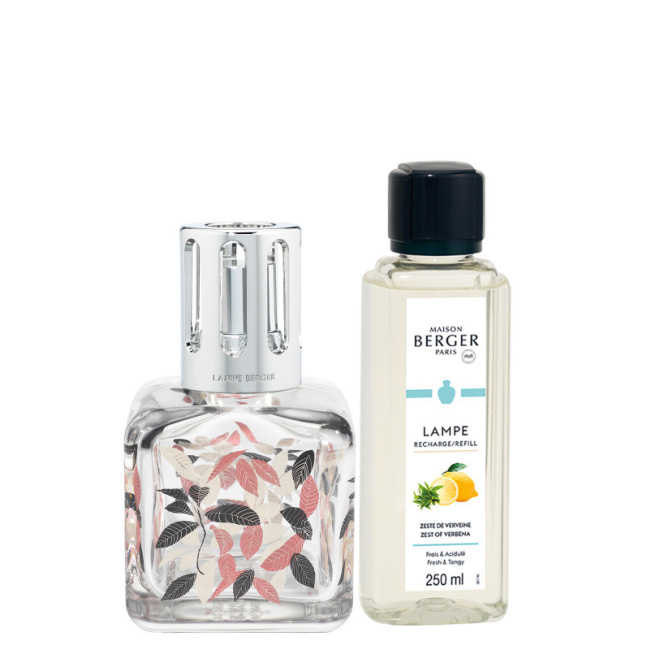 Leaf Cube scent lamp set + 250ml 'Citrus Peel' scented oil - 1