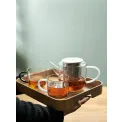 Czajnik Coppa Glass 1,1l do herbaty czarny - 3