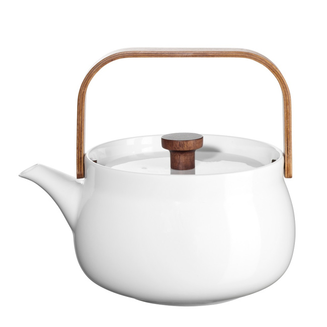 teapot Japandi 600ml white for tea