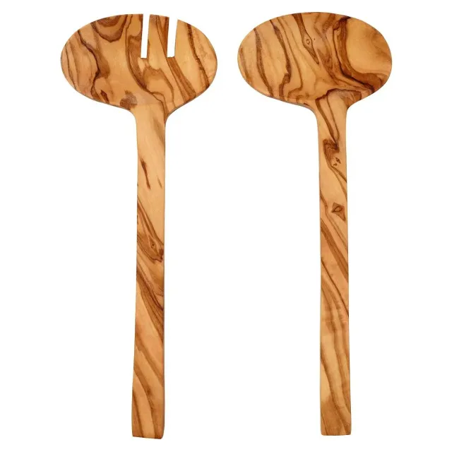 Komplet sałatkowy 26cm drewno oliwne - 1
