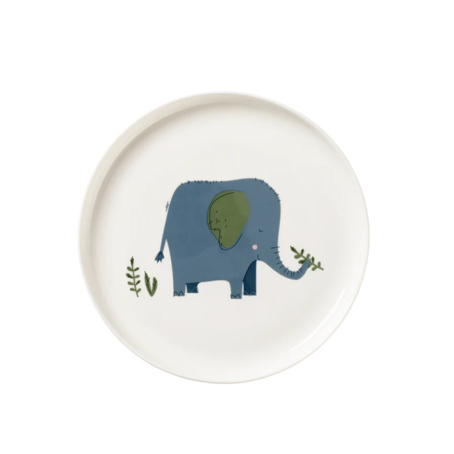 plate Kids 21cm Elephant Emma